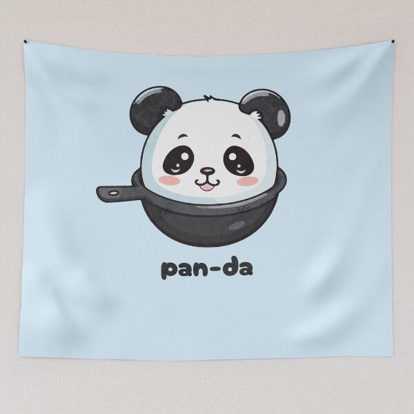 Item preview, Pan-da - Kawaii Panda in Frying Pan designed and sold by Sir Meow Meow.