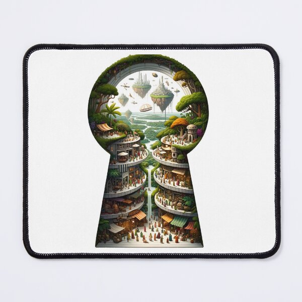 Item preview, M.C. Escher Inspired Surreal Morphing geometric designed and sold by divinedeco1925.