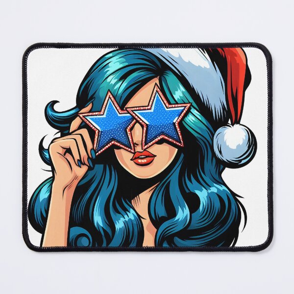 Item preview, Pop art Christmas girl designed and sold by AnetArtStore.