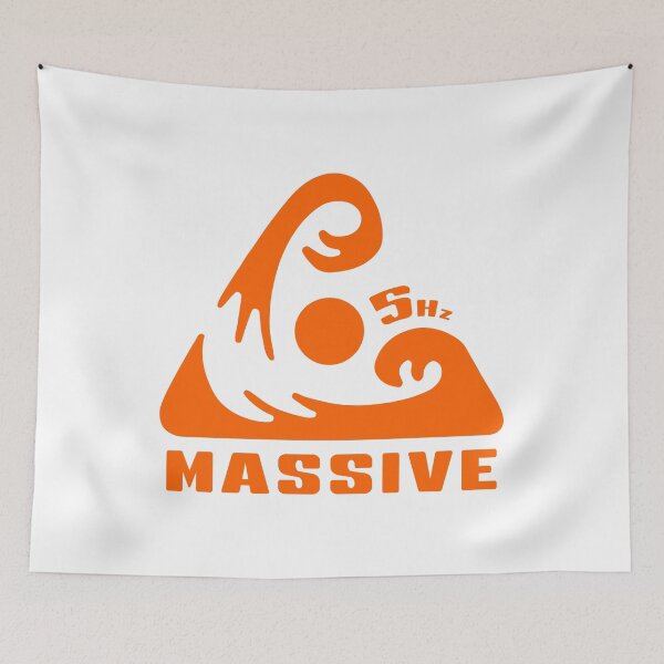 Artikelvorschau, 5Hz MASSIV. 5 HERTZ SURF-LOGO. ORANGE. entworfen und verkauft von 5hertz.