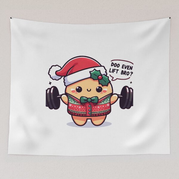 Item preview, christmas lifter with "do you even lift bro?"  designed and sold by ArsiStrenght.