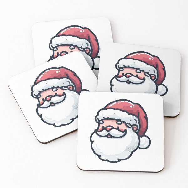 Item preview, Santa Claus face with hat designed and sold by AlejaJorgeShop.