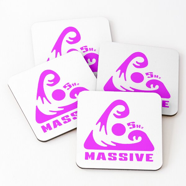 Artikelvorschau, 5Hz MASSIV. 5 HERTZ SURF-LOGO. ROSA. entworfen und verkauft von 5hertz.