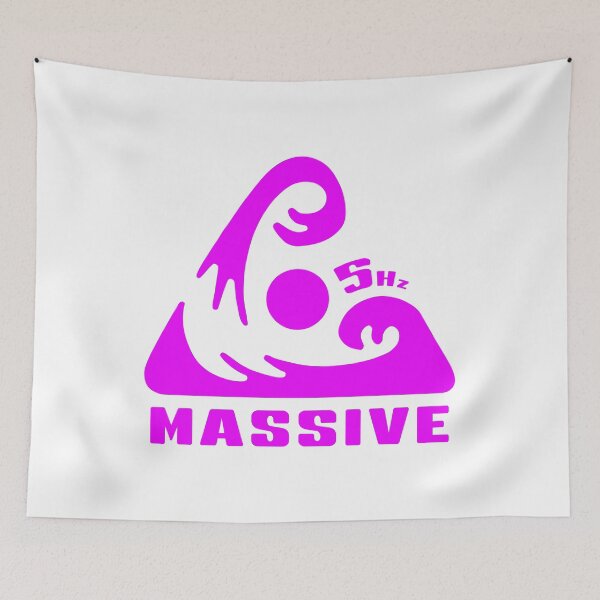 Artikelvorschau, 5Hz MASSIV. 5 HERTZ SURF-LOGO. ROSA. entworfen und verkauft von 5hertz.