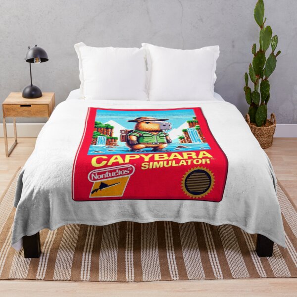 Item preview, Arte de la caja del videojuego Capybara Simulator de 8 bits designed and sold by kylmllr101684.