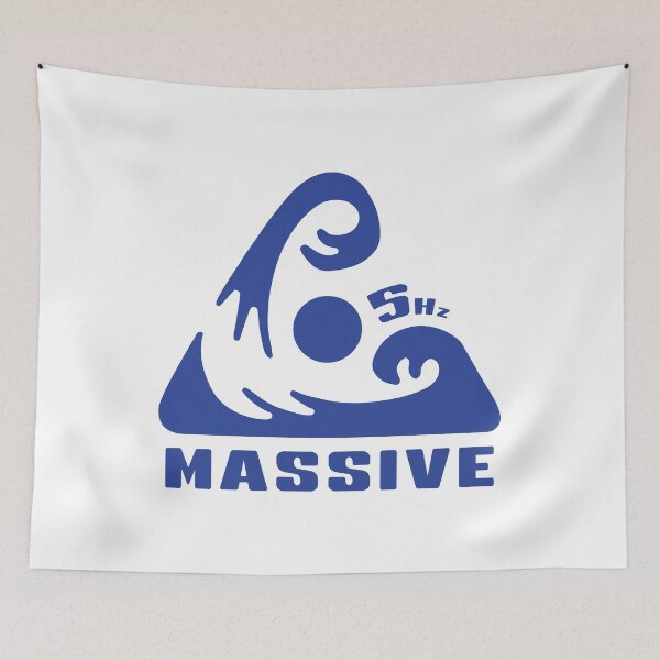 Artikelvorschau, 5Hz MASSIV. 5 HERTZ SURF-LOGO. BLAU. entworfen und verkauft von 5hertz.