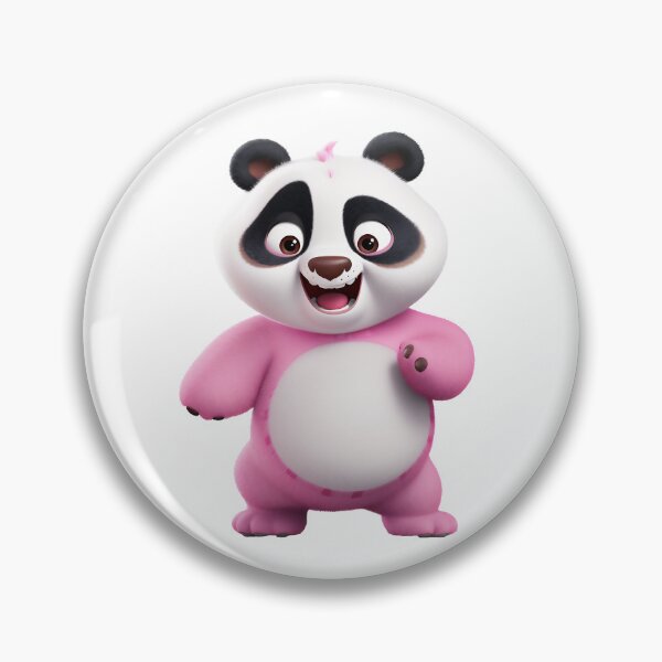 Artikelvorschau, Ein freudestrahlender Panda in Rosa entworfen und verkauft von malerliebe.