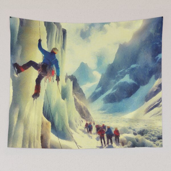 Item preview, Ice Climbing Scene designed and sold by badguyduh.