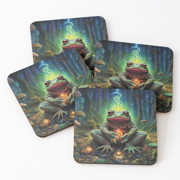 Aperçu de l'œuvre Bufo Bliss : le voyage psychédélique dans la forêt de Toad créée et vendue par ZION-E-Store.