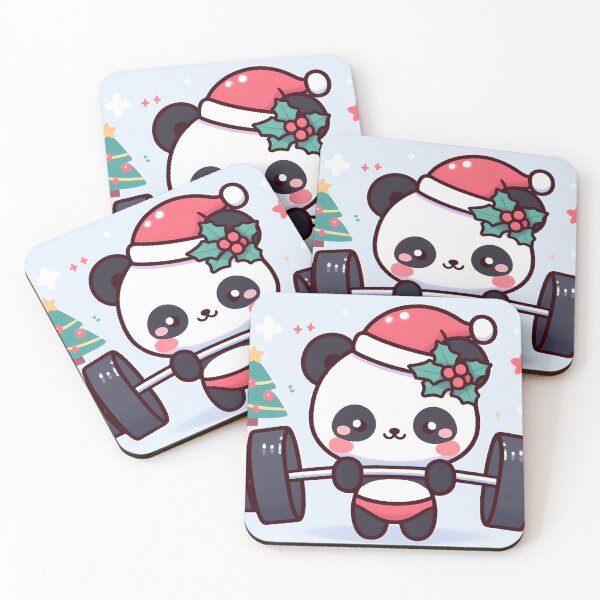 Item preview, christmas panda lifter with for people addicted to gym  designed and sold by ArsiStrenght.