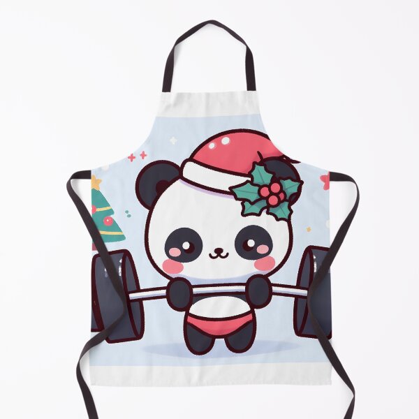 Item preview, christmas panda lifter with for people addicted to gym designed and sold by ArsiStrenght.