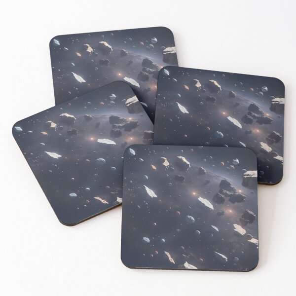 Item preview, Floating Debris - Space Themed Abstract Art designed and sold by Jollys-ArtShop.