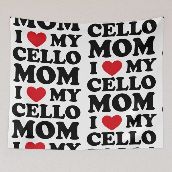 Item preview, I love my cello mom - cellist gift designed and sold by EmeraldMusic.