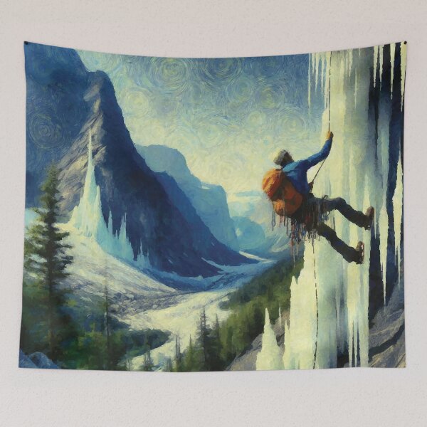 Item preview, Ice Climbing Scene designed and sold by badguyduh.