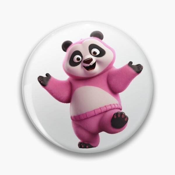 Artikelvorschau, Tanzender rosafarbener Panda entworfen und verkauft von malerliebe.