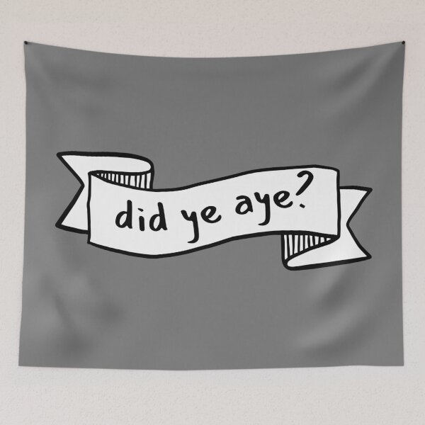 Item preview, did ye aye?  did you? scottish slang designed and sold by Alyn8.