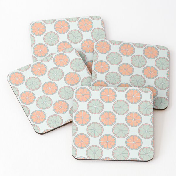 Item preview, Retro Citrus Sunset on Sea Polka Dot Mandala  designed and sold by Triplicate Limited.