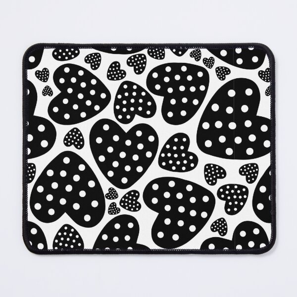 Item preview, Black and White Love hearts design - S.Valentine Art - Lovers designed and sold by VIBEARTZDESIGN.