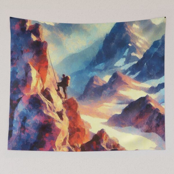 Item preview, Mountain Climbing Scene designed and sold by badguyduh.