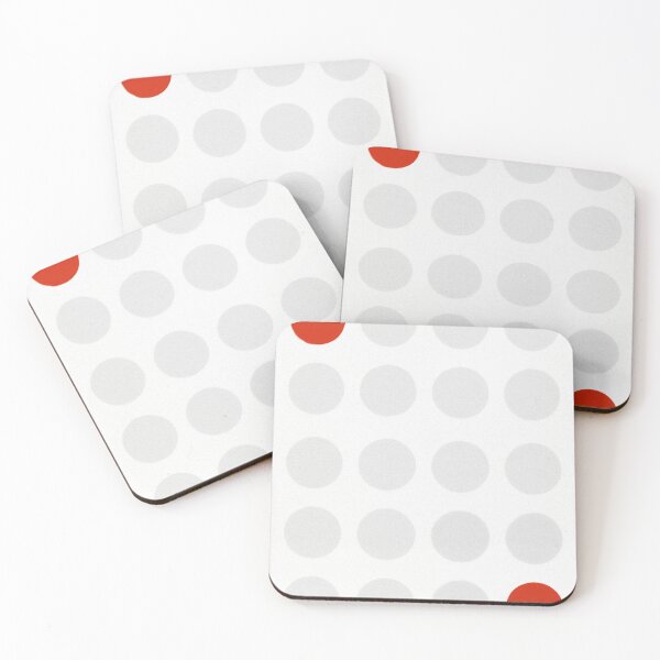 Item preview,  dot grid - red corners designed and sold by Berkley Studio.