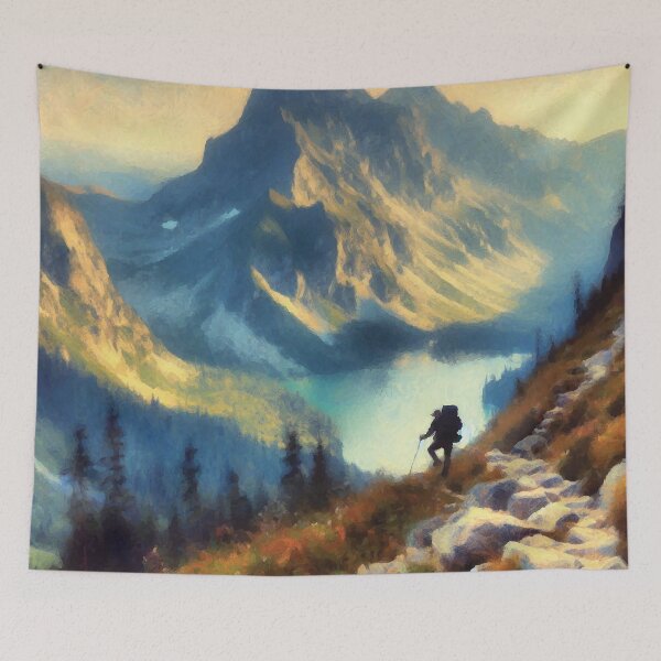 Item preview, Mountain Climbing Scene designed and sold by badguyduh.
