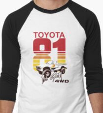 1st gen Toyota Truck 4WD 1981 Men's Baseball ¾ T-Shirt