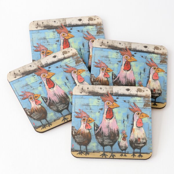 Item preview, Four Chickens designed and sold by MaryFiore.