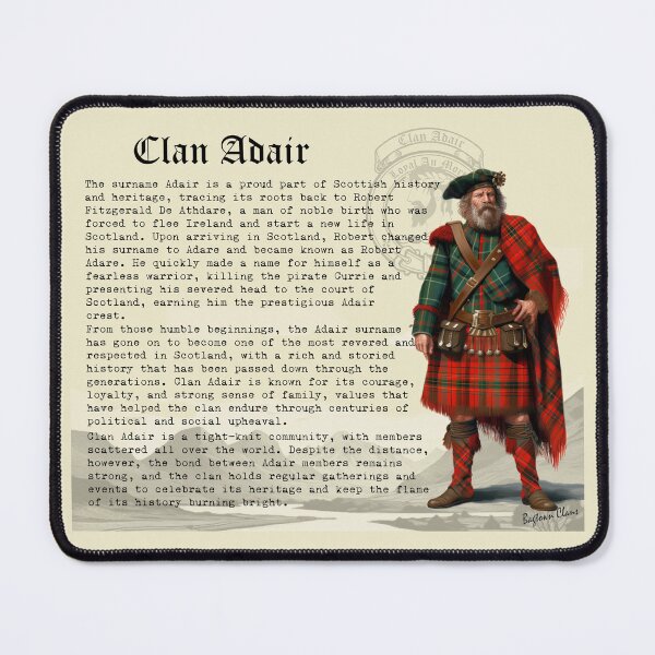 Item preview, Clan Adair Scottish History  designed and sold by BagTown Clans.