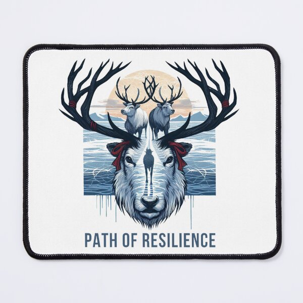Item preview, Reindeer Resilient Winter Journey Endurance Art designed and sold by ProjectNoah.