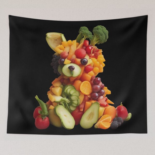 Item preview, Tasty portrait with a cheerful animal designed and sold by etnia.