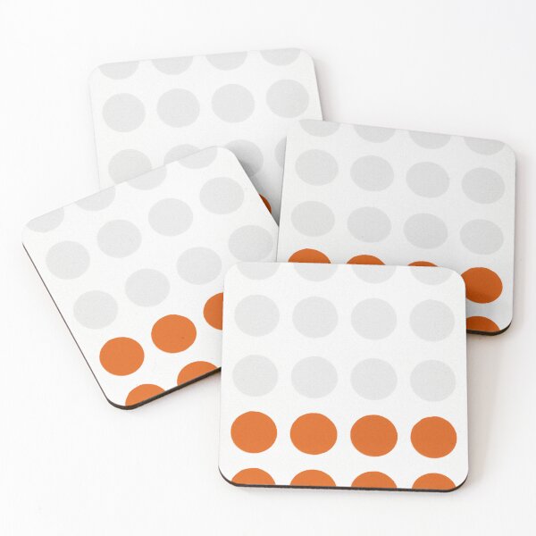 Item preview, MCM dot grid - orange block designed and sold by Berkley Studio.