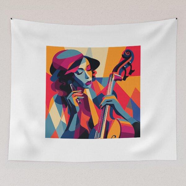 Item preview, A woman plays jazz by a cello designed and sold by RalNix.