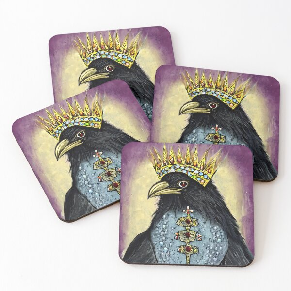 Item preview, A black raven with a precious crown. designed and sold by Natalia-Vlad.