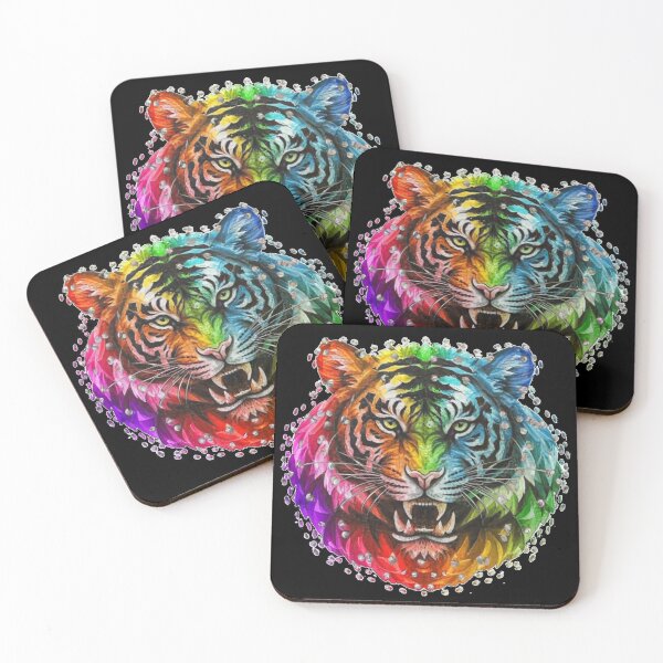 Item preview, Rainbow Crystal Tiger designed and sold by PixelRealm.
