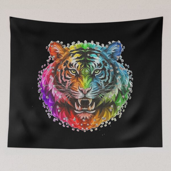 Item preview, Rainbow Crystal Tiger designed and sold by PixelRealm.