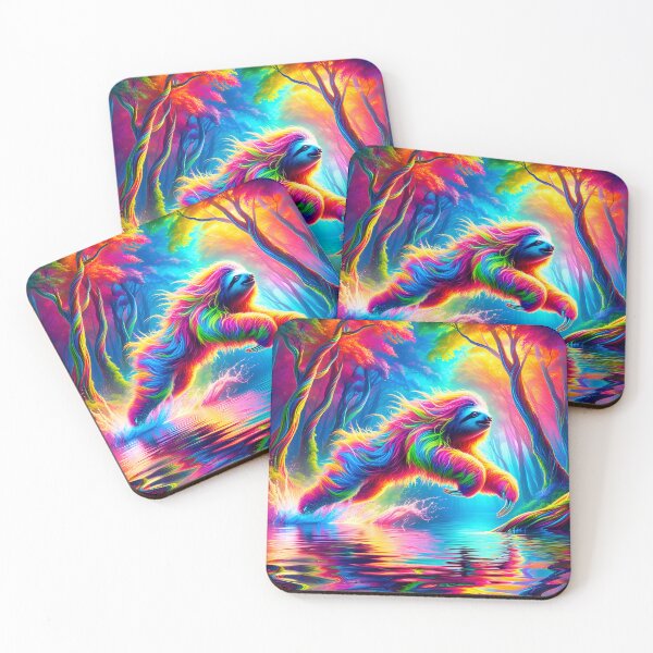 Item preview, Psychedelic Giant Sloth Leap designed and sold by Matt's Artificial Nature.