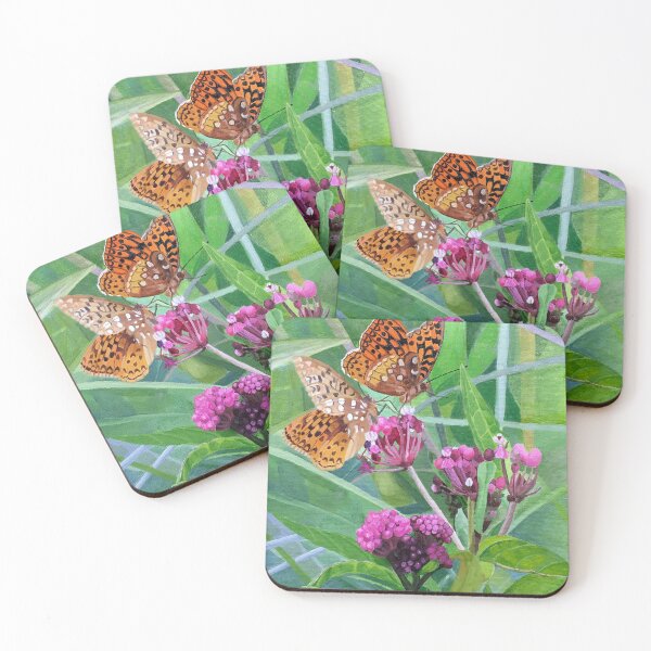 Item preview, Fritillaries on Joe Pye Weed designed and sold by JudysArtCompany.