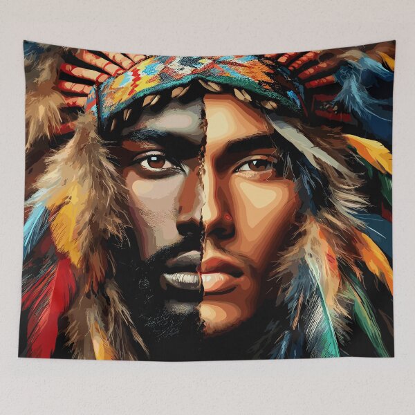 Item preview, Duality-Native American inspired art  designed and sold by Artbyminga.