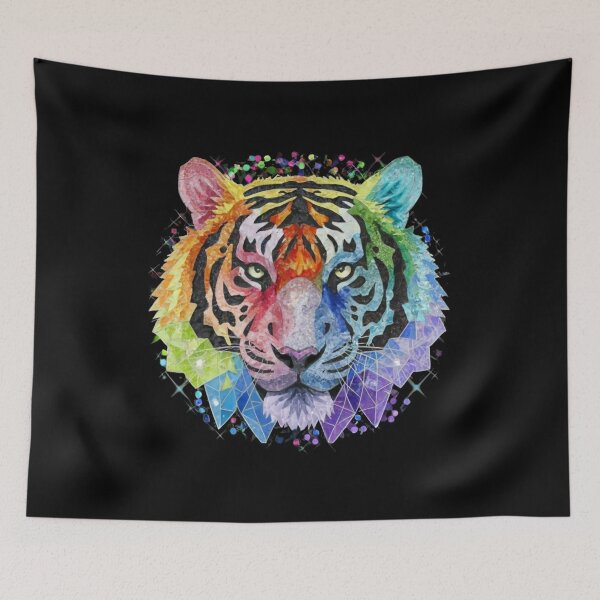 Item preview, Rainbow Crystal Tiger designed and sold by PixelRealm.
