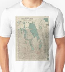 Vintage Map of Manitoba (1915) Unisex T-Shirt
