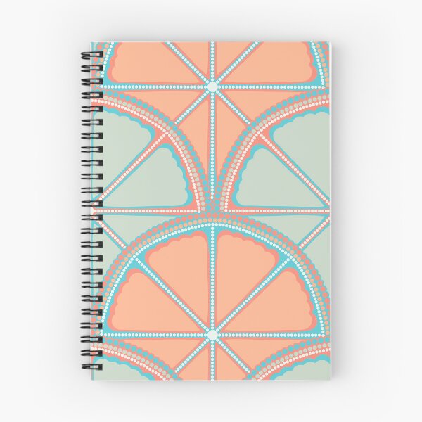 Item preview, Retro Citrus Sunset on Sea Dot Mandala Scallop designed and sold by Triplicate Limited.