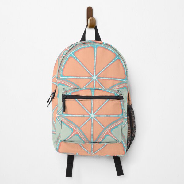 Item preview, Retro Citrus Sunset on Sea Dot Mandala Scallop designed and sold by Triplicate Limited.