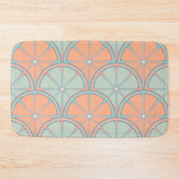 Item preview, Retro Citrus Sunset on Sea Dot Mandala Scallop designed and sold by Triplicate Limited.