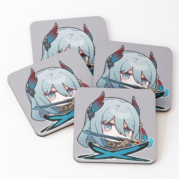 Item preview, Hanya | Honkai: Star Rail Sticker "Cross Slash" designed and sold by Asiapenguin.