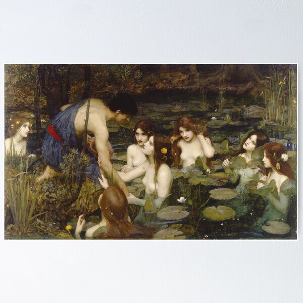 Artikel-Vorschau von Hylas und die Nymphen – John William Waterhouse, designt und verkauft von forgottenbeauty.