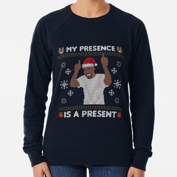 Item preview, Kanye West Ye Hip Hop Rap Ugly Christmas Sweater My Presence Is A Present  designed and sold by hypewearco.