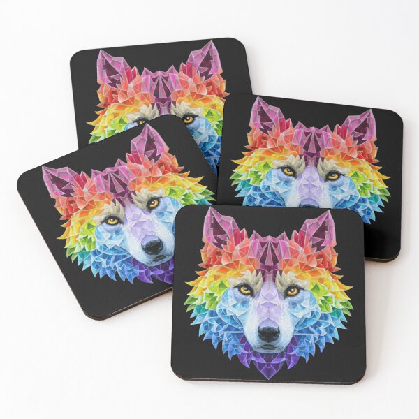 Item preview, Rainbow Crystal Wolf designed and sold by PixelRealm.
