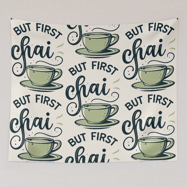 Item preview, But First Chai: A Mug of Bliss designed and sold by EmeraldeaArt.