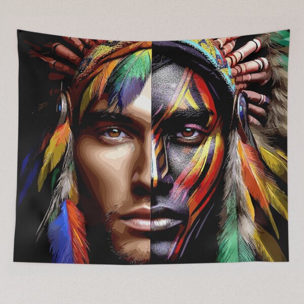 Item preview, Beautiful colorful Native American inspired art  designed and sold by Artbyminga.