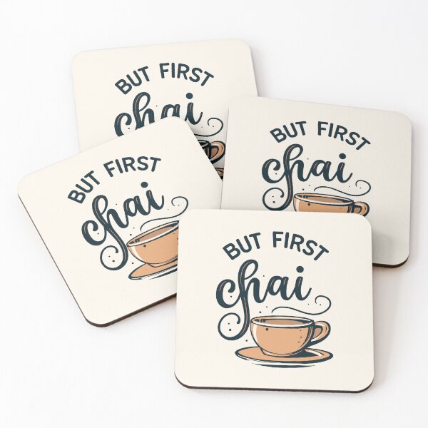Item preview, But First Chai: A beige Mug of Bliss designed and sold by EmeraldeaArt.